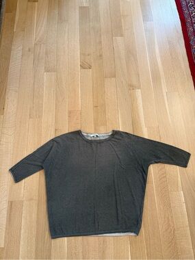 Gerard Darel Gray Knit Crewneck Top